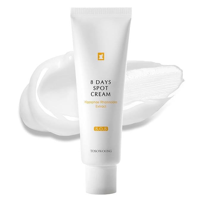 TOSOWOONG 8 Days Spot Cream, Dark Spot Remover for Face, Age Spot, Sun Spot, Freckles, Melasma, Brown Spot Serum, Advanced Formula Corrector Cream with Niacinamide for Women and Men, 50g, 1.76 oz.