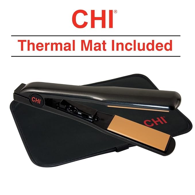 CHI Tourmaline Ceramic Flat Iron, Hair Straightener For An Even & Smooth Finish, 1 1/2" Iron, Onyx Black