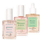 Manucurist Rescue Nail Care Kit -: 1 Strengthening Base Coat, 1 Night Mask for Nails, 1 Cuticle Oil - Nail Strengthener For Damaged Nails - Nail Growth - Christmas Gifts for Women - Gift Box