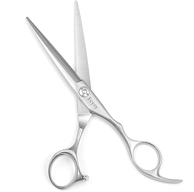 Hair Cutting Scissors- Fcysy 6” Professional Hair Shears Barber Haircut Hairdresser Scissors, Tijeras De Peluqueria Professional, Trimming Shears for Women Men