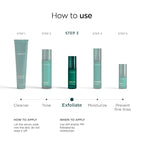 Veriphy Exfoliating AHA Facial Serum | Hydrating & Brightening Solution for Dark Spots, Fine Lines, and Wrinkles | Anti-Aging Hyaluronic Acid Serum for Face | Night Face Serum