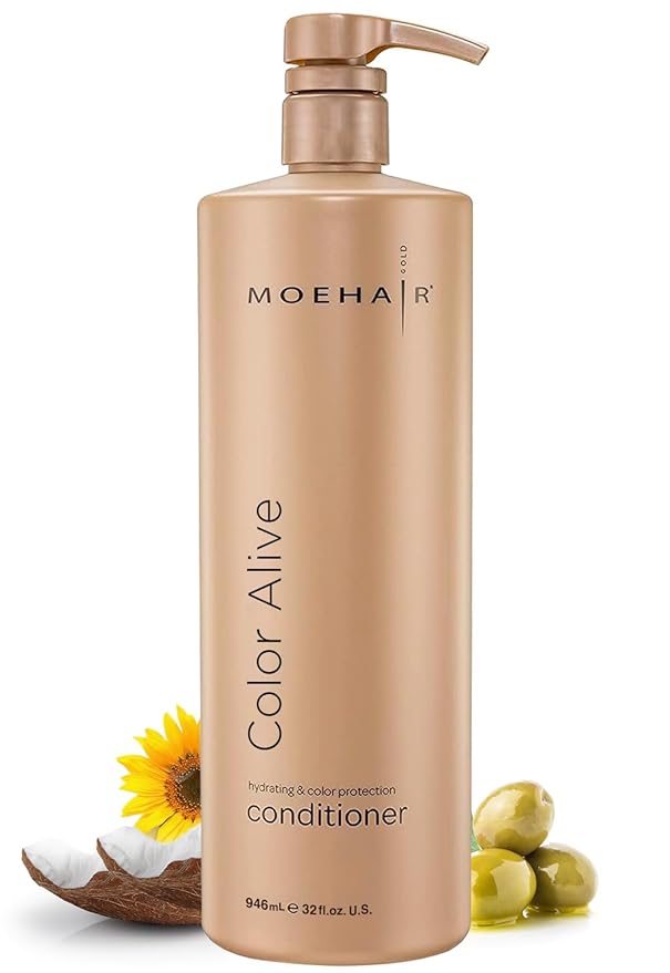 MOEHAIR Color Alive Conditioner | Hydrating & Nourishing | For Color Treated Hair | Paraben & Sulfate Free | Reduces Scalp Dryness | Softens & Detangles (32 Fl. Oz)