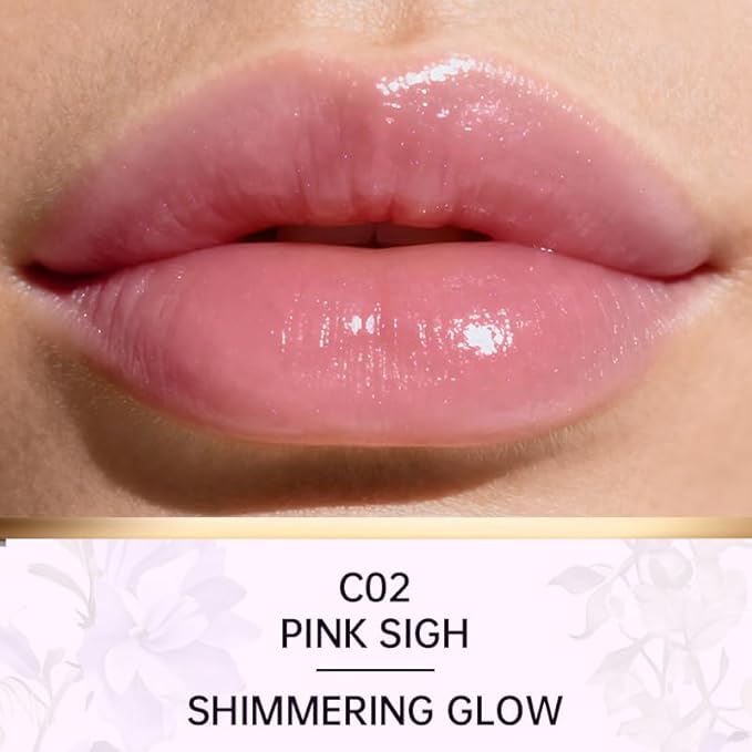 Tinted Lip Balm with Colorful Serum Core, CATKIN Cute 2-in-1 Lip Balm Gloss, Moisturizing with Jojoba Oil Hyaluronic acid, Citrus Tea Flavor, Trendy Lip Care 2pcs (02+03)