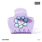 Kitsch BT21 Recycled Plastic Puffy Medium Hair Clips for Women, Medium Claw Clip for Thin & Thick Hair | Ideal Gifts for Women - Mang, 1pc