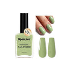 18ml Sage Green Nail Polish Large Volume Quick Drying Nail Polish, Fast Drying and Long Lasting Color Nail Art DIY Home Manicure Gift for Women