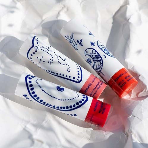 KORRES Lip Butter Stick Wild Rose Tinted Hydrating Lip Balm with Greek Hypericum Balsam Oil, Moisturizing & Subtle Tint for Soft Lips, Lip Care for Women & Men, 0.17 oz, Stocking Stuffer