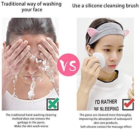 VWMYQ 2 Pack Face Scrubber，Silicone Face Scrubber for Men, Facial Cleansing Brush Silicone Face Wash Brush Manual Waterproof Cleansing Skin Care Face Brushes for and Exfoliating