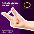 Beauty Town Hair Tie Rubber Bands - 1000pcs/500pcs Soft Stretchy Elastic Bands for Braids, Ponytails & Bun