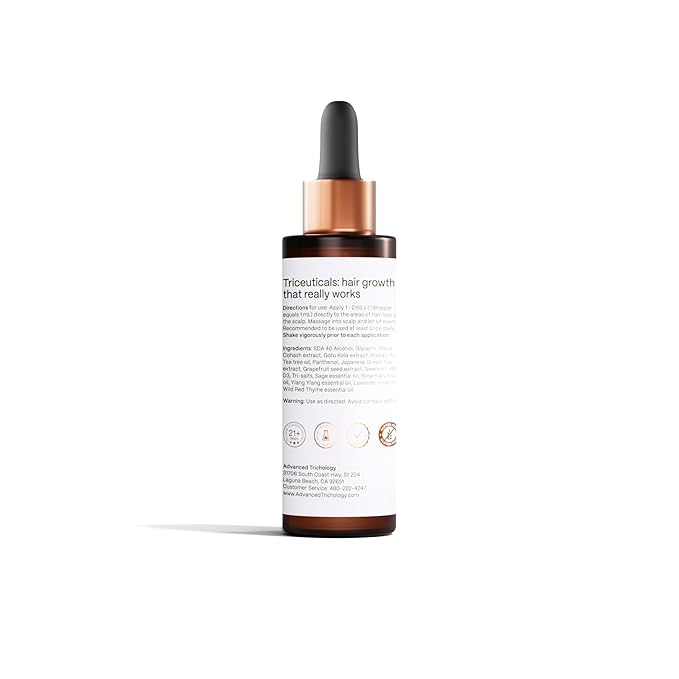 HairStem Follicle-boosting Triceutical Serum for Thicker Fuller Hair | Triple-Action, Multi-Zonal Topical Serum for Hormonal, Nutritional, and Inflammatory-Related Hair