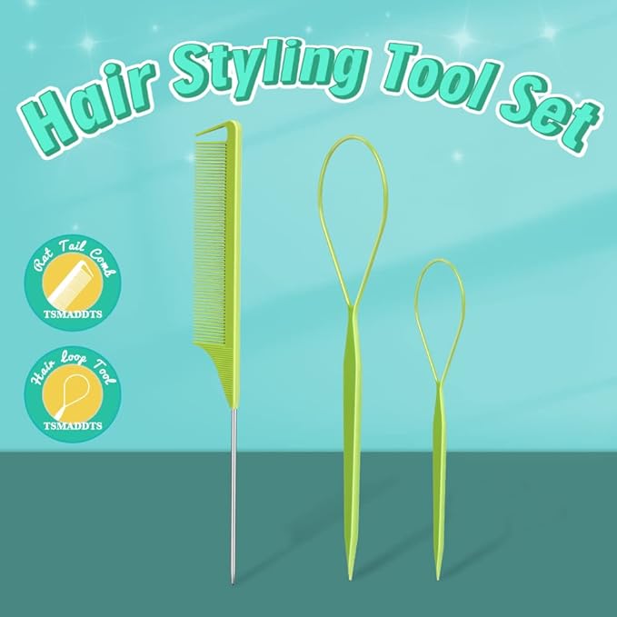 TsMADDTs 24 Colors Rubber Bands, 2000PCS Elastic Hair Ties with Organizer Box, Rubber Bands with Tail Tools and Comb, Hair Accessories for Girls Kids Baby Toddler