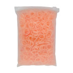 3200 Pcs Elastic Rubber Bands Small Hair Ties Hair Rubber Mini Hair Bands Hair Elastics Tiny Soft Holder Ponytails for Girls (Light Orange)