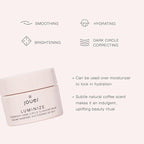 Jouer Luminize Overnight Dark Circle Slugging Balm – Fragrance Free, Caffeine Eye Cream, Overnight Eye Treatment, Brightening Eye Balm, Paraben Free, Gluten & Cruelty Free