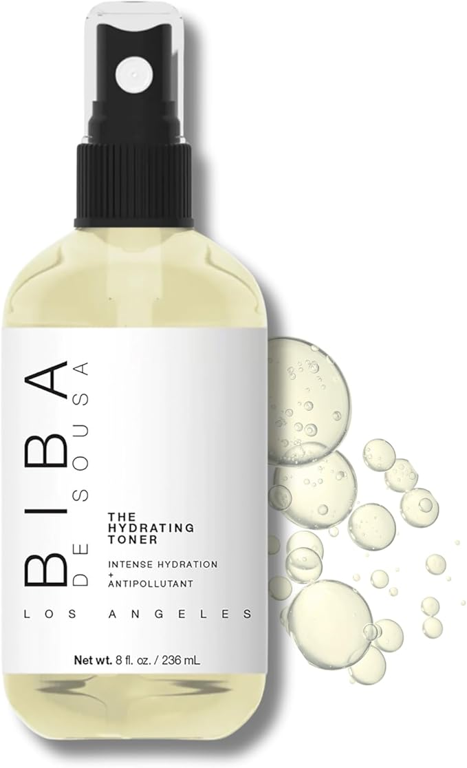 Biba De Sousa The Hydrating Toner with Phospholipids - Intense Hydration & Anti Pollutant - Makeup Setting Spray - for All Skin Types and Tones (8oz)