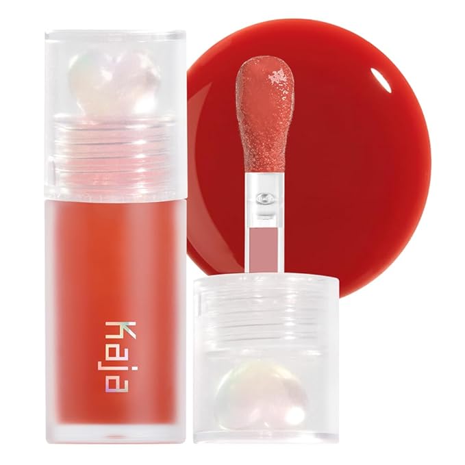 Kaja Lip Plumping - Juicy Glass 06 Apple Cider | Hydrating, Feel Plumped and Lightweight with Vitamin Tree Fruit Oil, Vegan, Cruelty-Free, Clear Tint Stain Shine Gloss Plumper, Long Lasting