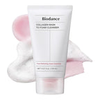 BIODANCE Collagen Mask To Foam Cleanser, Pink Face Wash for Women, 2-in-1 Pore Mask and Hydrating Foaming Facial Cleanser for Sensitive Skin, Oily Skin, Korean Skincareㅣ5.07 fl. oz. (150 ml)