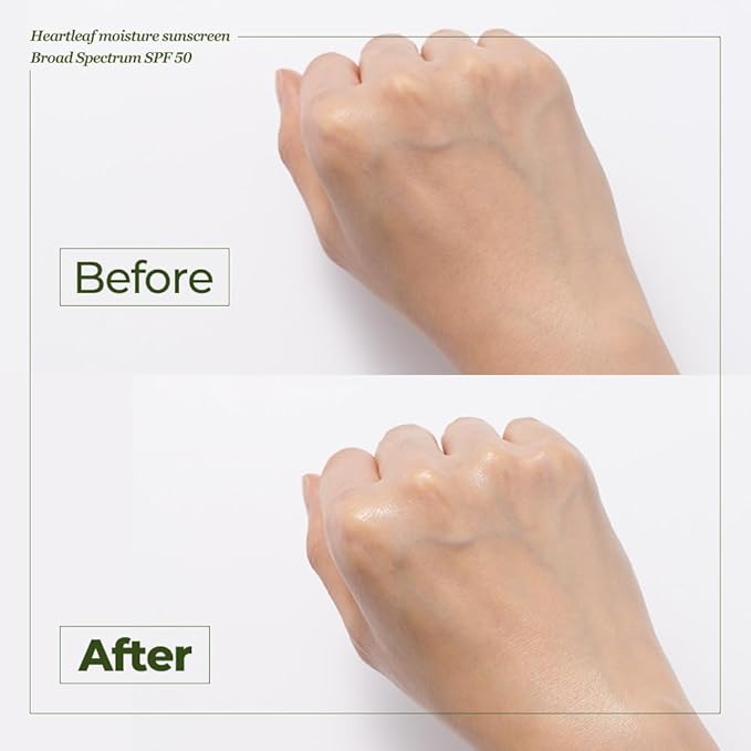 JMsolution Heart Leaf Sunscreen SPF 50 – Made in USA, Calming UV Protection with Heart Leaf & Centella Asiatica – Lightweight Hydrating Face Sunscreen for Sensitive Skin