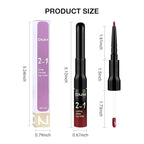 evpct 1Pcs Cherry Frost Red Matte Lip Liner and Liquid Lipstick Stain Makeup Set for women, Red Long Lasting Smudge Proof Lipstick labiales matte mate larga duracion listip 24 hours originales,05#