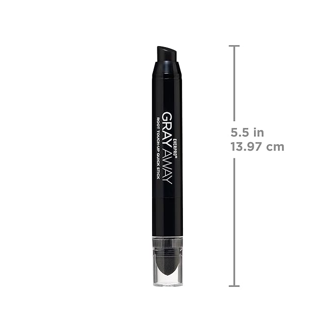 EVERPRO Gray Away Root Touchup Quick Stick, Black, 0.1 Oz