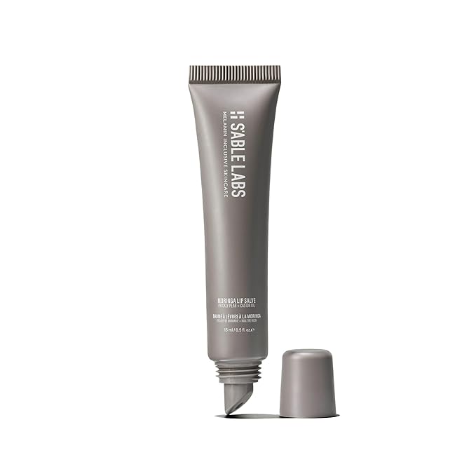 S'ABLE Labs - Moringa Lip Salve | Deeply Moisturize, Soften, Improve Lip Appearance | Prickly Pear + Castor Oil | Melanin-Inclusive Skincare (15 mL | 0.5 fl oz)