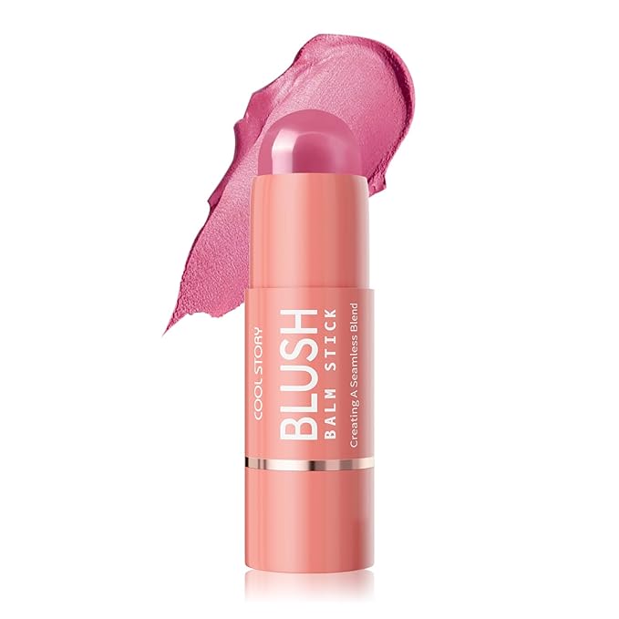 Cool Story 3-in-1 Makeup Set, Highlighter, Blush and Contour Balm Stick, Cream Formula for Face Contouring, Professional Cosmetic Kit (Blush-F04)