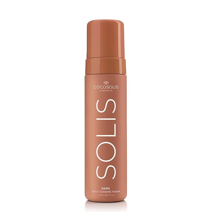 COCOSOLIS - SOLIS | Dark Self Tanner | Self Tan For Face & Body | Tanning Mousse For a Rich, Natural and long-lasting tan | Organic Self Tanner - Plant-Based DHA (200 ml)