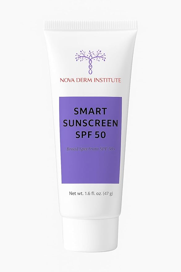 Smart Sunscreen for Face SPF 50 Sensitive Skin Sunblock Men & Women Clear Broad Spectrum Non-Comedogenic Heliocare by Nova Derm Institute (1 fl oz)