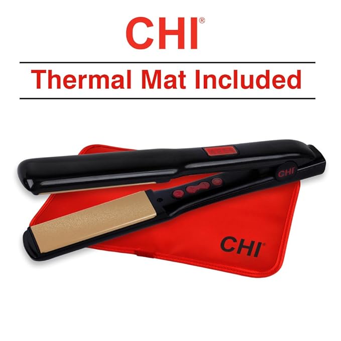 CHI G2 Flat Iron, Hair Straightener For A Smooth Finish, Ceramic Heater For 40 Second Heat Up, Durable Design, 1.25" Iron