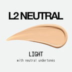 about-face THE PERFORMER Skin-Focused Foundation L2Neutral – Medium Coverage, Long-Wear, Breathable & Buildable Base – Clean, Vegan, Hydrating Formula with Blue Agave & Chlorella – 1.08oz