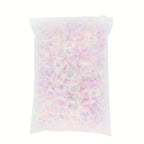 3200 Pcs Elastic Rubber Bands Small Hair Ties Hair Rubber Mini Hair Bands Hair Elastics Tiny Soft Holder Ponytails for Girls (Clear with dots)