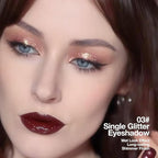 Champagne Pink Rose Monochrome Shimmer Eyeshadow Palette Makeup,Long Lasting Naturing-Looking Lightweight Glitter Single Eyeshadow,Neutral Powde Eye Shadow for Older Women