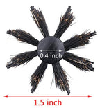 PERFEHAIR Round Brush with Natural Boar and Nylon Bristles, Small Volumizing Hair Brush- 1.5 Inch Diameter Barrel