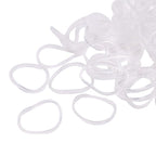 3200 Pcs Elastic Rubber Bands Small Hair Ties Hair Rubber Mini Hair Bands Hair Elastics Tiny Soft Holder Ponytails for Girls (Clear)