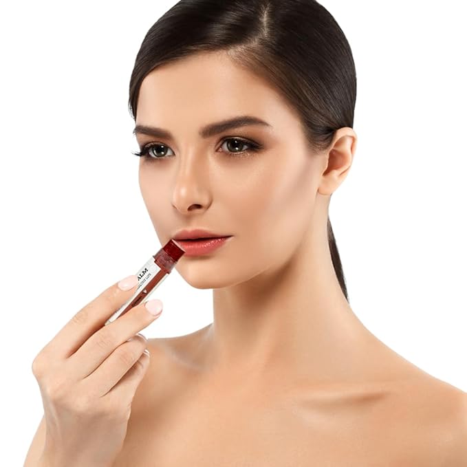 Earth's Daughter Tinted Lip Balm Crimson Color Stocking Stuffers 4-pack, Beeswax, Coconut Oil, Cocoa Butter, Vitamin E, Moisturize and Beautify - Paraben Free