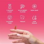 Biotin Gummies for Hair, Skin & Nails. 5,000 mcg High Potency Vegan Vitamins for Faster Hair Growth, Stronger Nails & Healthy Skin. with Vitamins C & E, 60 Gummies