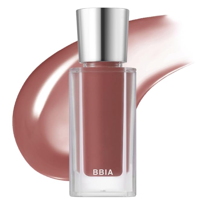 BBIA Over Glaze Lip Gloss - Plumping & Volumizing Glossy Lip Tint with High-Glow Glassy Shine Finish, Naturally Moisturizing, Non-Sticky, Lightweight, Vegan, Korean Makeup (07 WALNUT SYRUP)