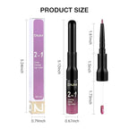 evpct 1Pcs Hot Pink Matte Lip Liner and Liquid Lipstick Stain Makeup Set for Women, Rose Pink Long Lasting Smudge Proof Lipstick labiales matte mate larga duracion listip 24 hours originales, 38#