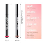 2 Pcs Matte Liquid Lip Stain Peel Off Lip Liner, Long Lasting Lip Tattoo, Waterproof & Transfer-Proof Lip Liner Peel Off Lip Gloss for All Skin Types.#00+#02
