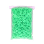 3200 Pcs Elastic Rubber Bands Small Hair Ties Hair Rubber Mini Hair Bands Hair Elastics Tiny Soft Holder Ponytails for Girls (Green)