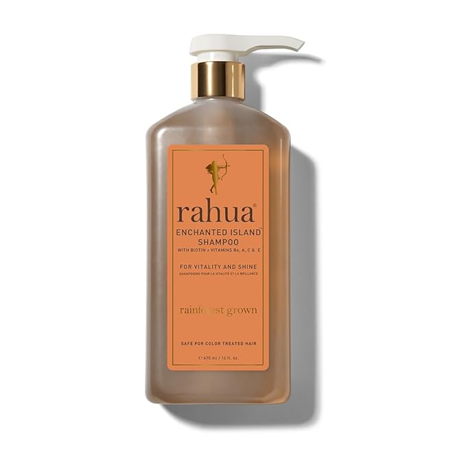Rahua Enchanted Island Shampoo, Vegan, Sulfate Free Nourishing Shampoo with Biotin, For All Hair Types, Supports Healthy Growth and Shine, Coconut Guava Scent, Hair Care for Men and Women, 16 Fl Oz