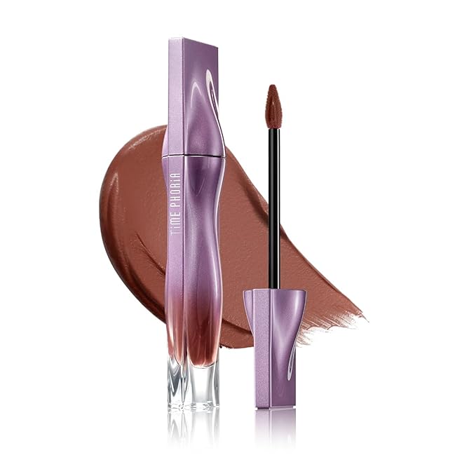 NEBULA VELVET LIP CREAM-Long Lasting Lip Stain, Waterproof and Transferproof Lip Tint, Matte Finish, Smooth Out Lip Lines, Lightweight & High Coverage, Stocking Stuffers (02 AURORA)