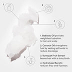 OUAI Medium Hair Shampoo & Conditioner Set, Travel Size - Hydrating Shampoo & Conditioner - With Coconut Oil, Babassu, Kumquat Extract & Keratin - Sulfate, Paraben & Phthalate Free (3 Oz)