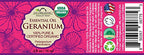 US Organic 100% Pure Geranium Essential Oil - USDA Certified Organic, Steam Distilled - W/Euro droppers (More Size Variations Available) (15 ml / .5 fl oz)