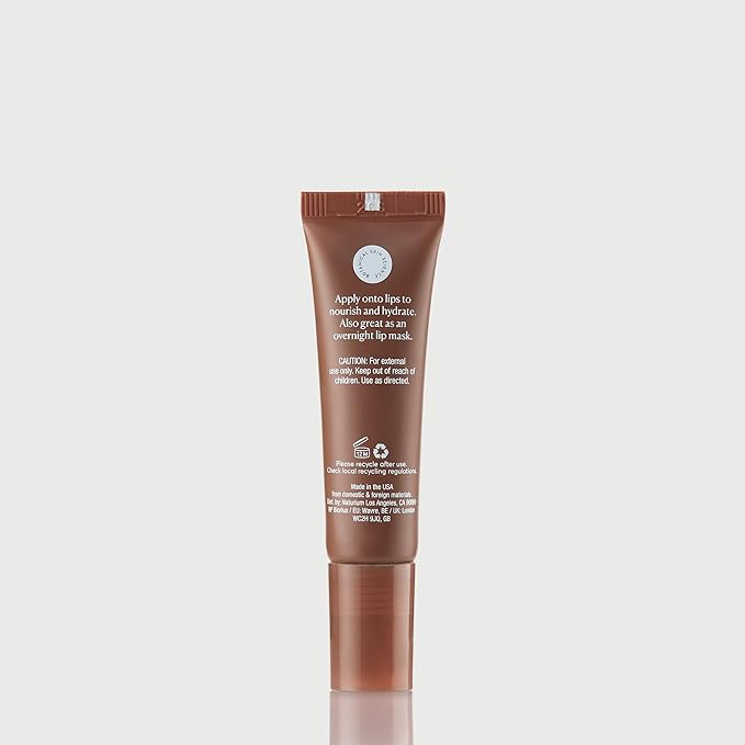 Naturium Phyto-Glow Lip Balm | With Shea Butter & Squalane, Sheer Tinted Colour | 10 ml, Mocha