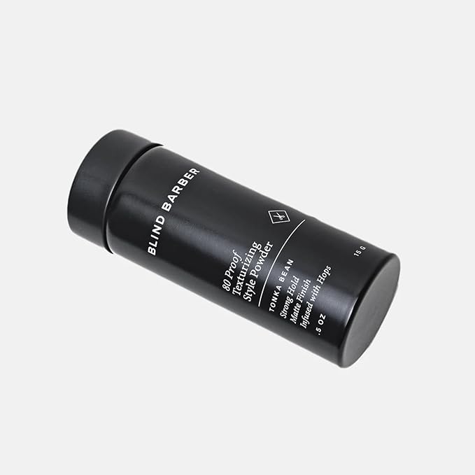 Blind Barber 80 Proof Texturizing Powder - Hair Styling Texture Powder for Men - Builds Weightless Volume - Matte Finish - Medium-to-Strong Hold Hair Products (0.5 oz)