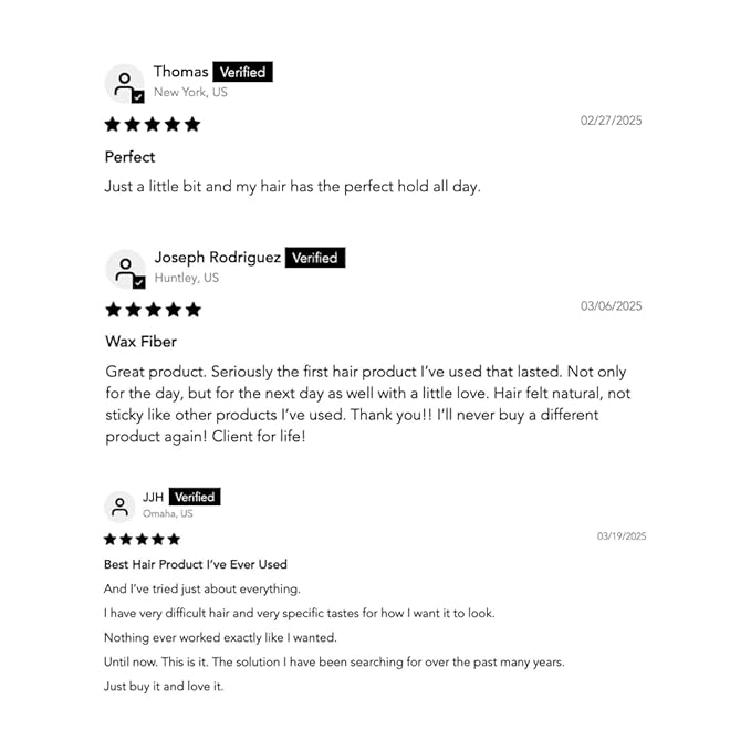 BLUMAAN Wax Fiber For Men - Adds Volume & Controls Hair All Day Hold - Natural Finish For All Hair Types - Original Styling Meraki