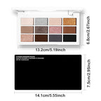 evpct 12 Colors Matte Shimmer Pressed Eye Shadow Palette Makeup for Women, Beige Light Neutral Nude Brown Cocoa Taupe Black Smoky, Silver Bronze Gold Rose Champagne Shimmer, Eyeshadow Contour Palette