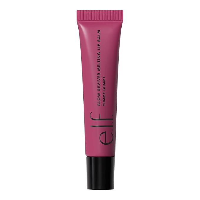 e.l.f. Glow Reviver Melting Lip Balm, Hydrating Tinted Lip Balm For A Glossy Finish & Soft, Supple Lips, Vegan & Cruelty-Free, Yummy Gummy