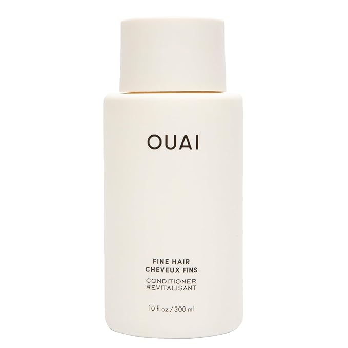 OUAI Fine Hair Conditioner - Volumizing Conditioner for Fine Hair Made with Keratin, Biotin and Chia Seed Oil - Adds Softness, Bounce and Volume - Free from Parabens, Sulfates, and Phthalates (10 Oz)