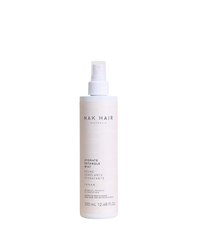 NAK Hair Hydrate Detangle Mist 250ml - Leave-In Hair Conditioner Spray