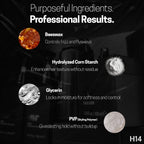 H14 Fiber Gum for Men 3.38 oz / 100 ml – Medium Hold Styling Cream with Beeswax & Corn Starch – Lightweight Hair Fiber for Volume, Texture & Satin Finish – Made in Europe